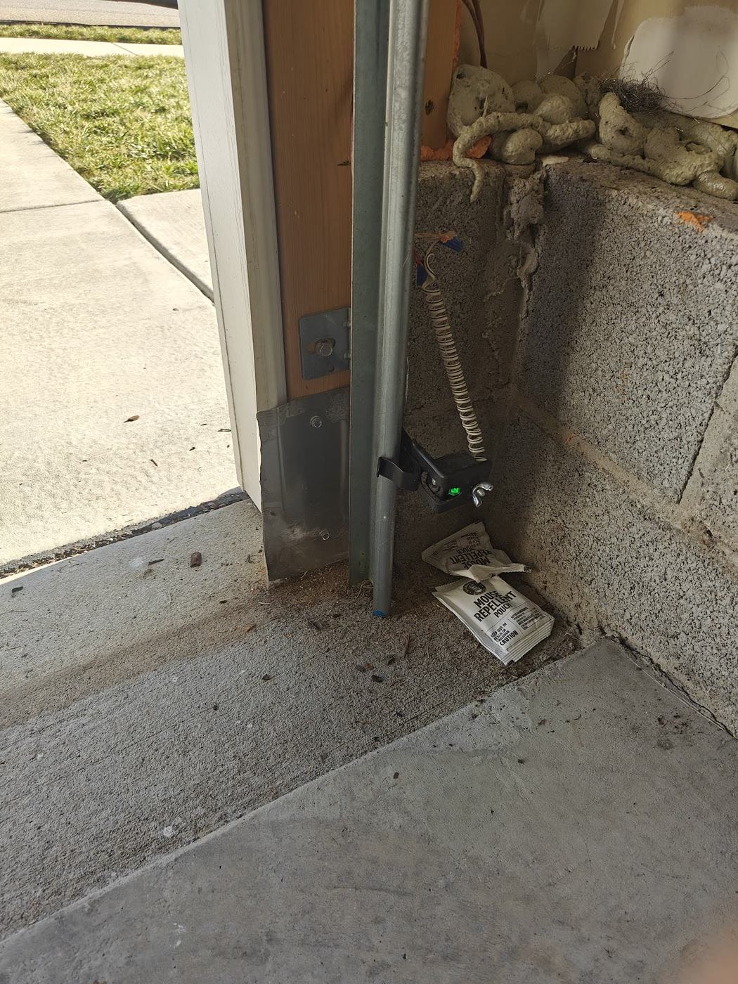 Rodent work in a garage — Death Row Pest Control