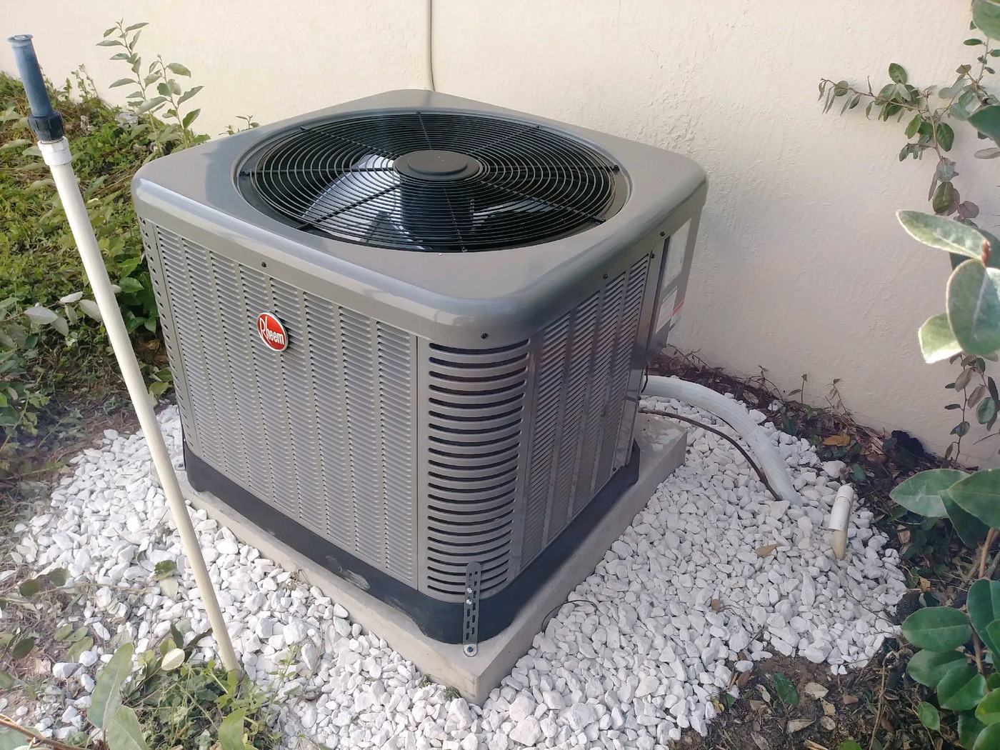 AC installation in Spring Hill TN — outdoor condenser on a pad